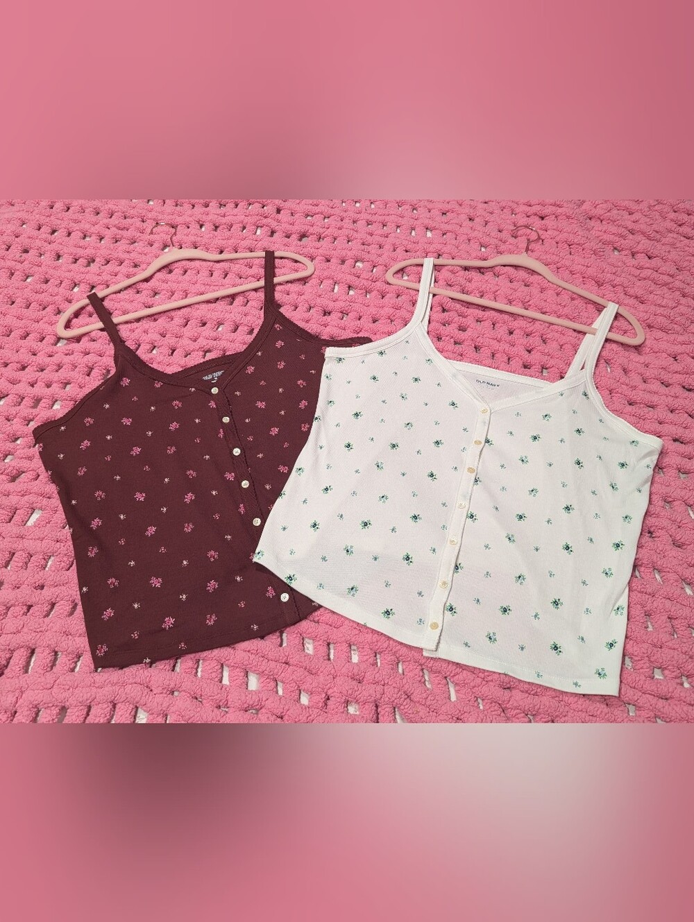 Button Down Tank Tops